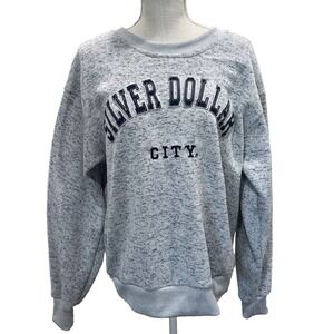 Silver Dollar City Sweatshirt Size Medium Gray Soft Branson MO Vacation Travel
